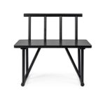 Tenzo 4030-924 Grain Designer Sitzbank Holz, schwarz gebeizt, 42 x 84 x 77 cm