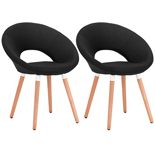 WOLTU® 2er Set Esszimmerstühle Küchenstühle Wohnzimmerstühle Design