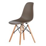 MCC Retro Design Stühle LIA im 4er Set, Eiffelturm inspirierter Style für Küche, Büro, Lounge, Konferenzzimmer etc., 6 Farben, KULT (grau)