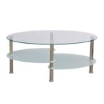 vidaXL Couchtisch Beistelltisch Tisch Wohnzimmertisch Glastisch 3 Platte weiß