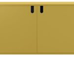 tenzo 8554-029 UNO Designer Schrank 2 Türen-Breit, MDF/Spanplatte, Mustard, 148 x 40 x 89 cm