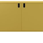 tenzo 8554-029 UNO Designer Schrank 2 Türen-Breit, MDF/Spanplatte, Mustard, 148 x 40 x 89 cm