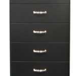 tenzo Kommode Malibu 5115 60 x 111 cm in schwarz Sideboard